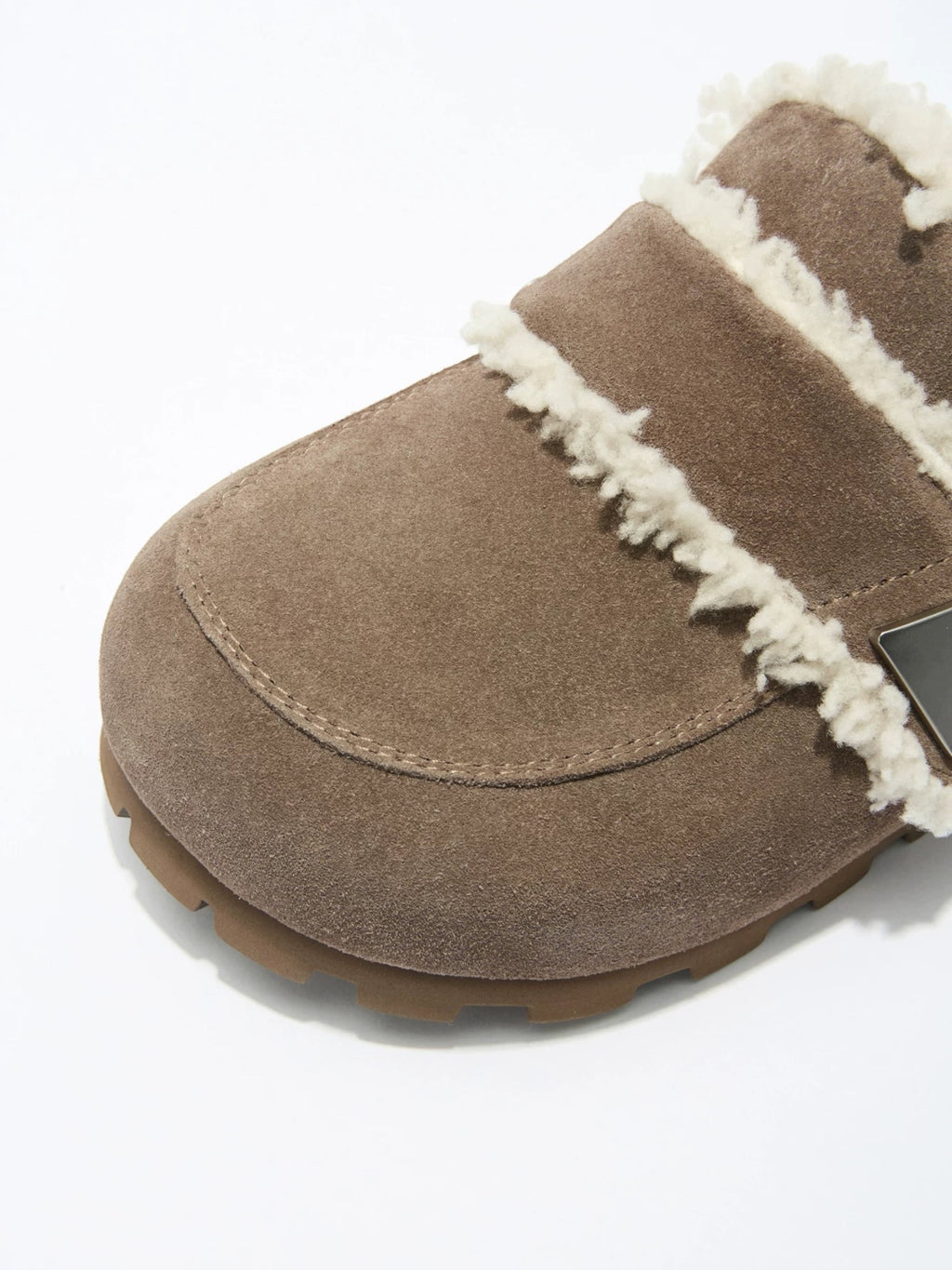 Wool Padded Fat Head Fur Slippers