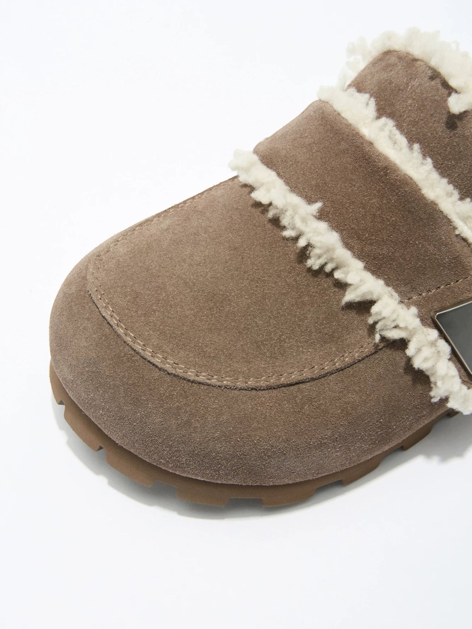 Wool Padded Fat Head Fur Slippers