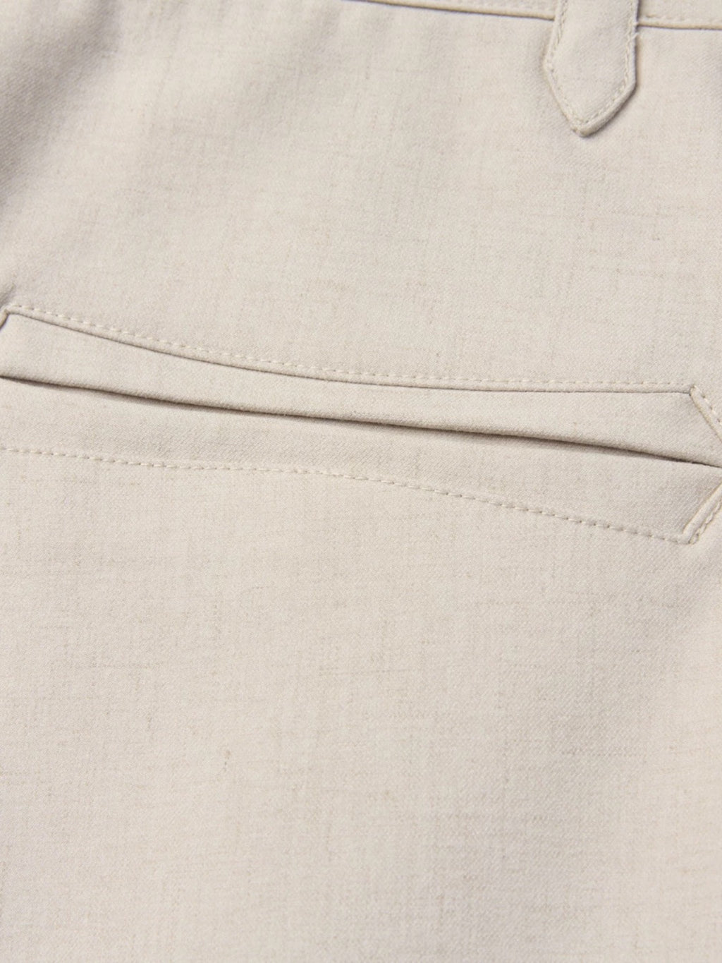 Geometric Linen Micro-Flare Pants