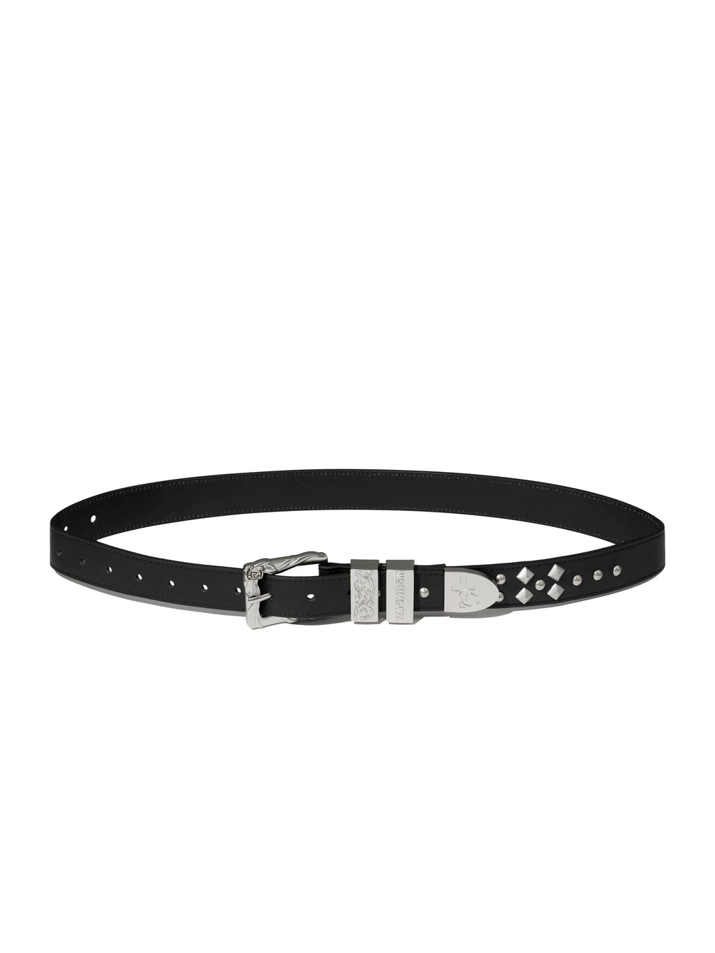 Rose Flower Hardware Buckle Cowhide Belt