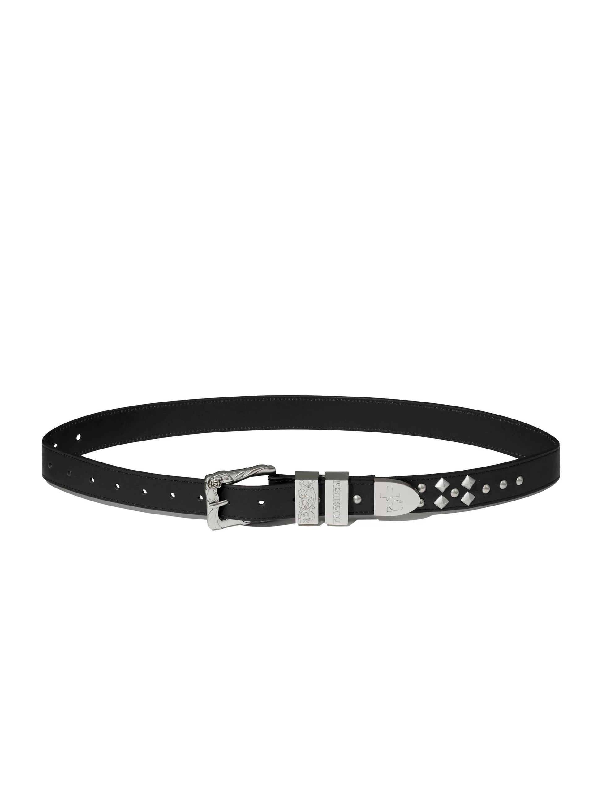 Rose Flower Hardware Buckle Cowhide Belt