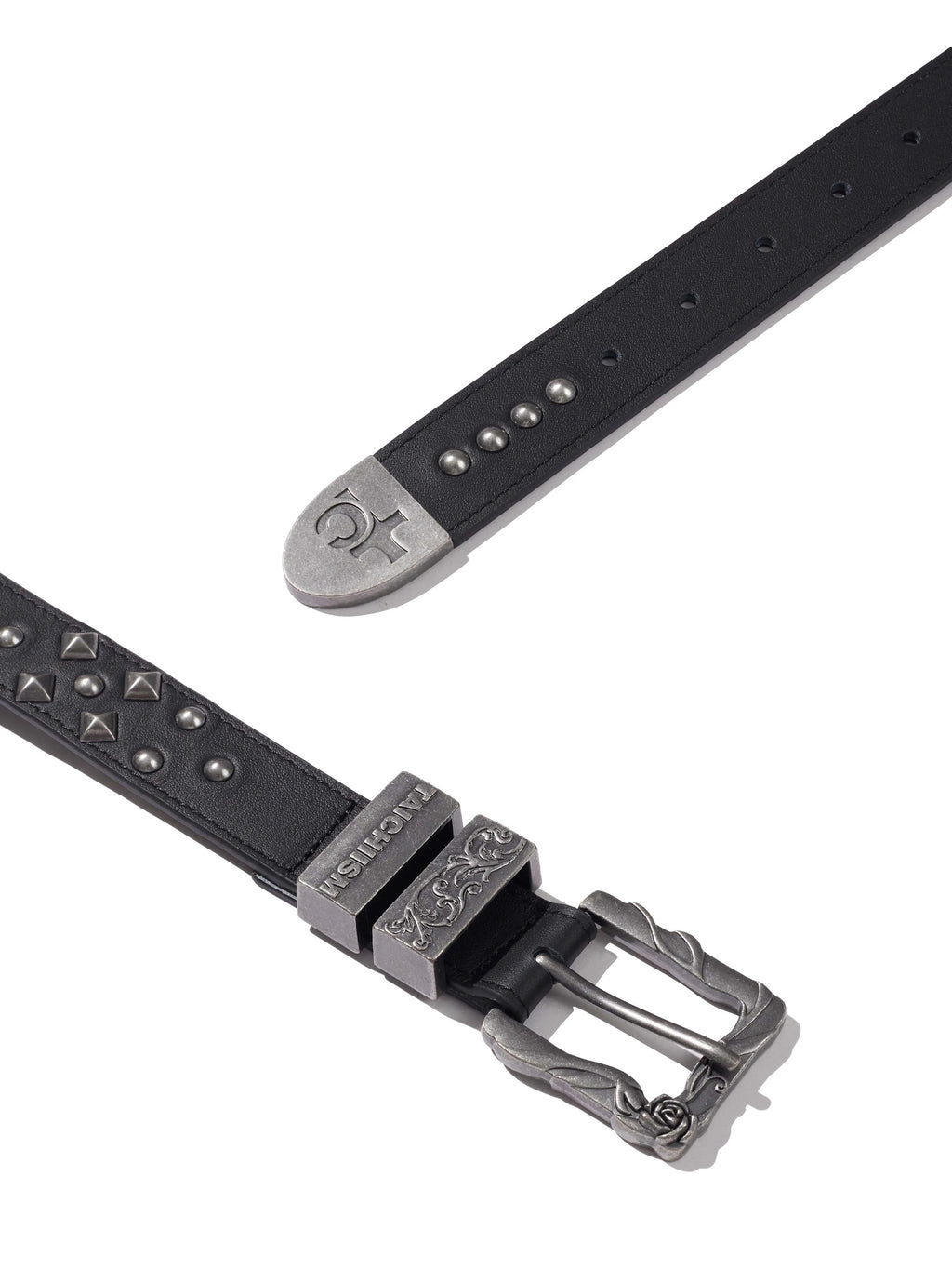 Rose Flower Hardware Buckle Cowhide Belt
