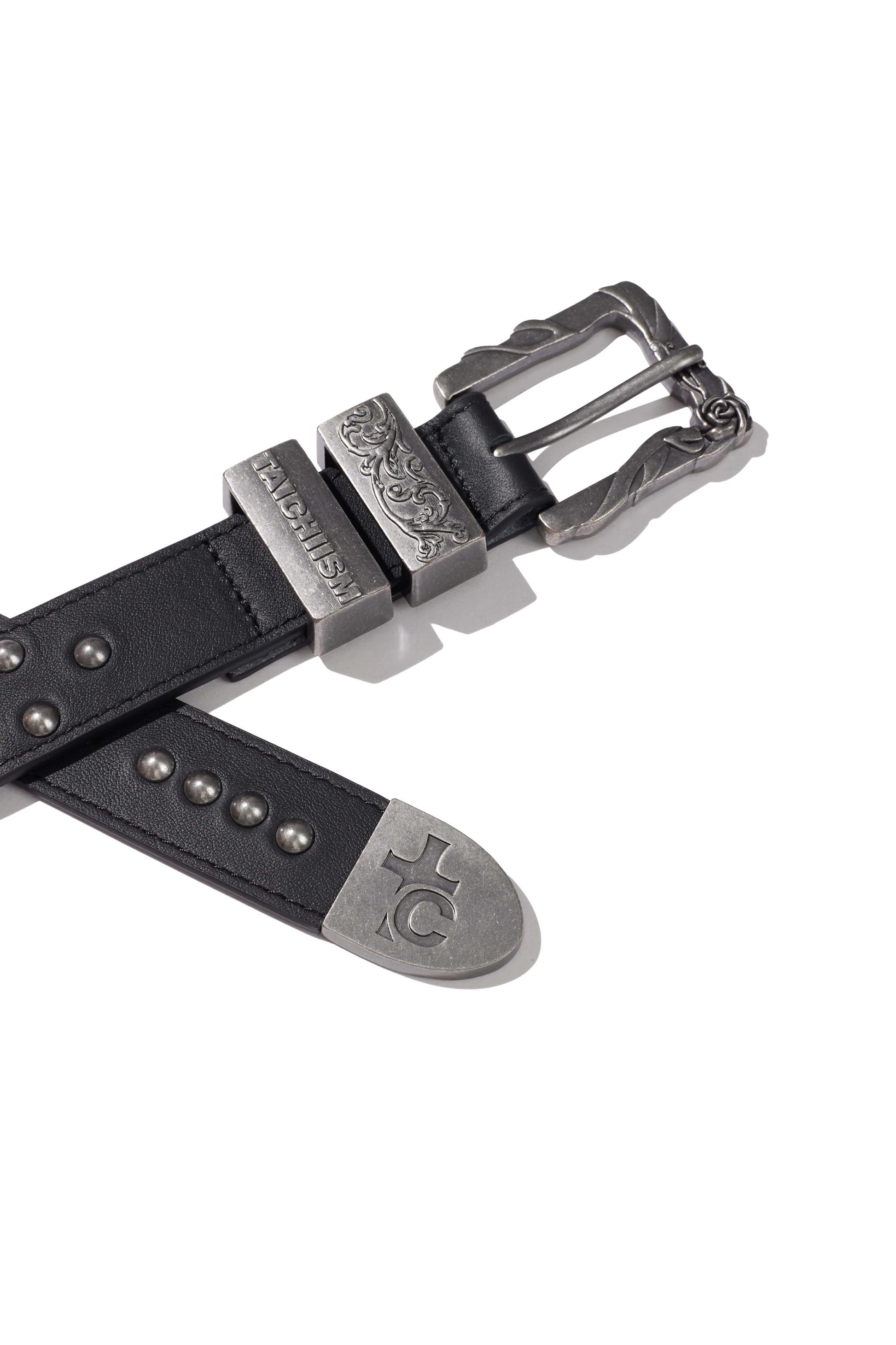 Rose Flower Hardware Buckle Cowhide Belt