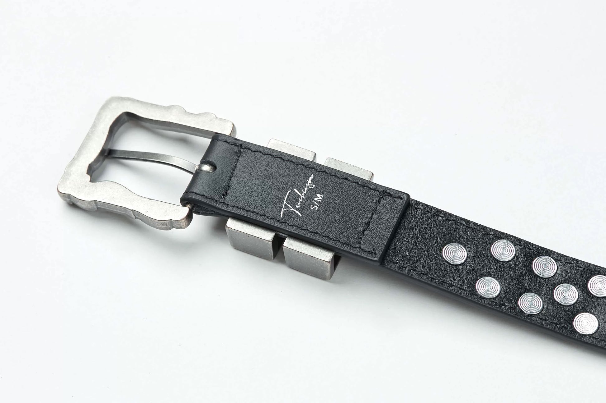 Rose Flower Hardware Buckle Cowhide Belt