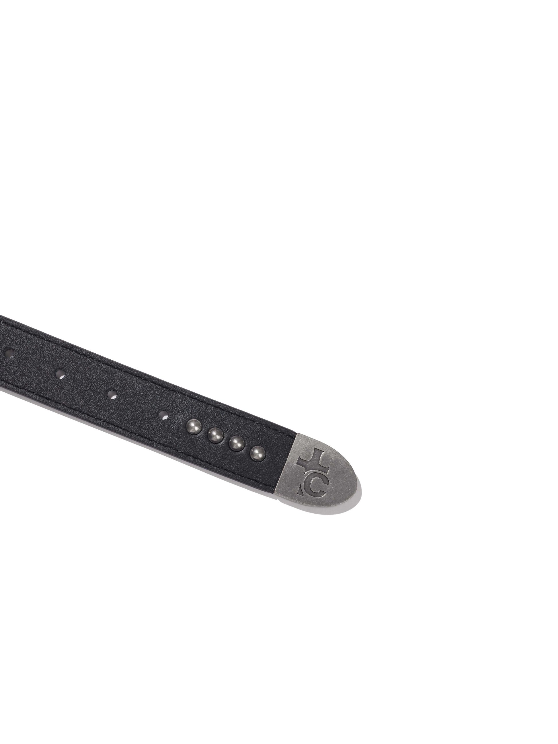 Rose Flower Hardware Buckle Cowhide Belt