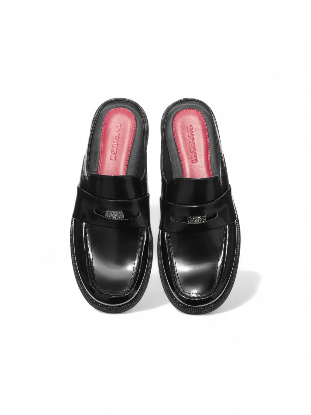Red Inner Thick-Soled Loafers
