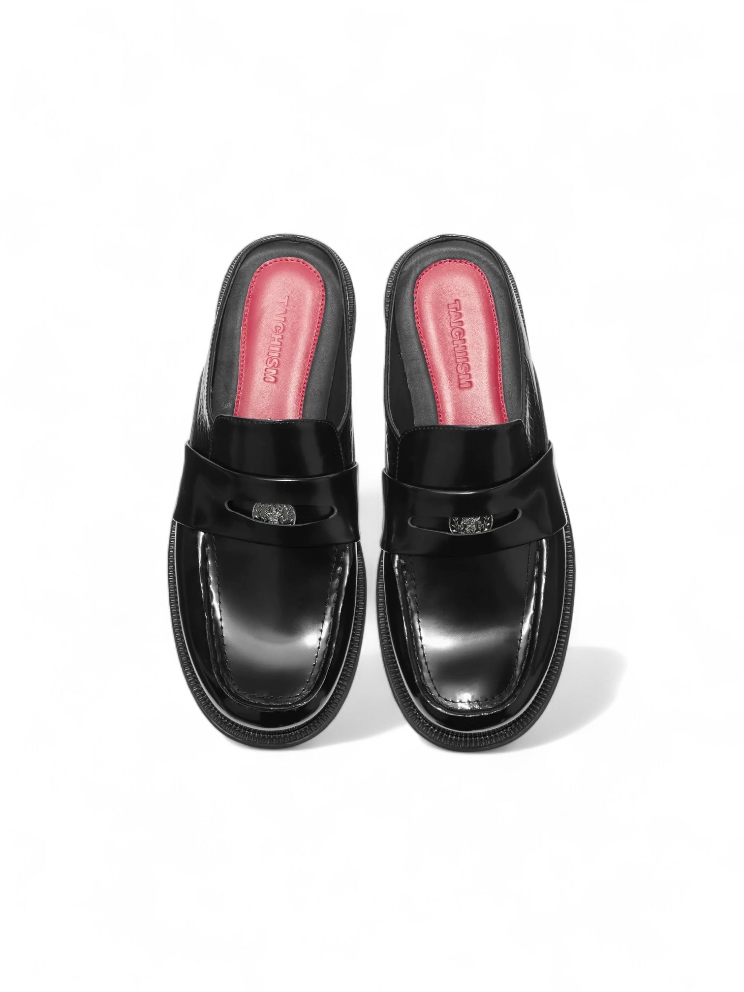 Red Inner Thick-Soled Loafers