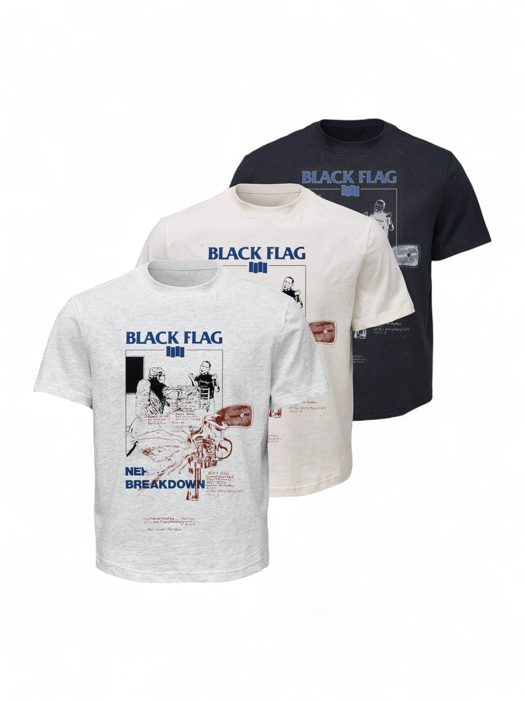 Black Flag Portrait Band Short-Sleeve Shirt