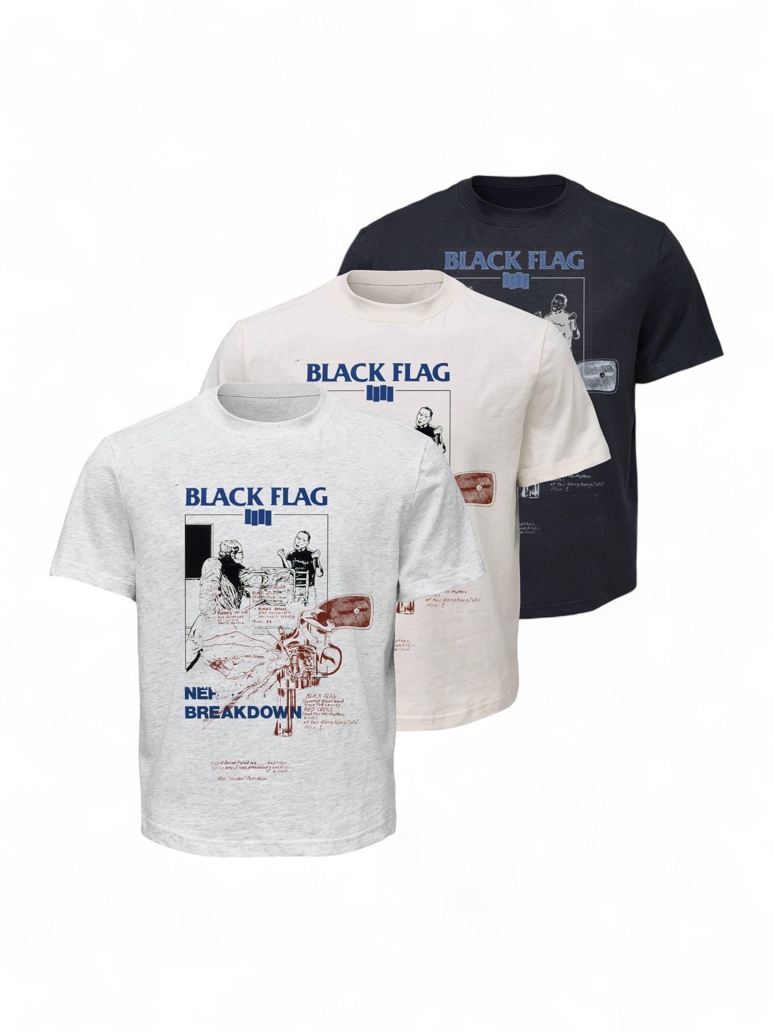 Black Flag Portrait Band Short-Sleeve Shirt