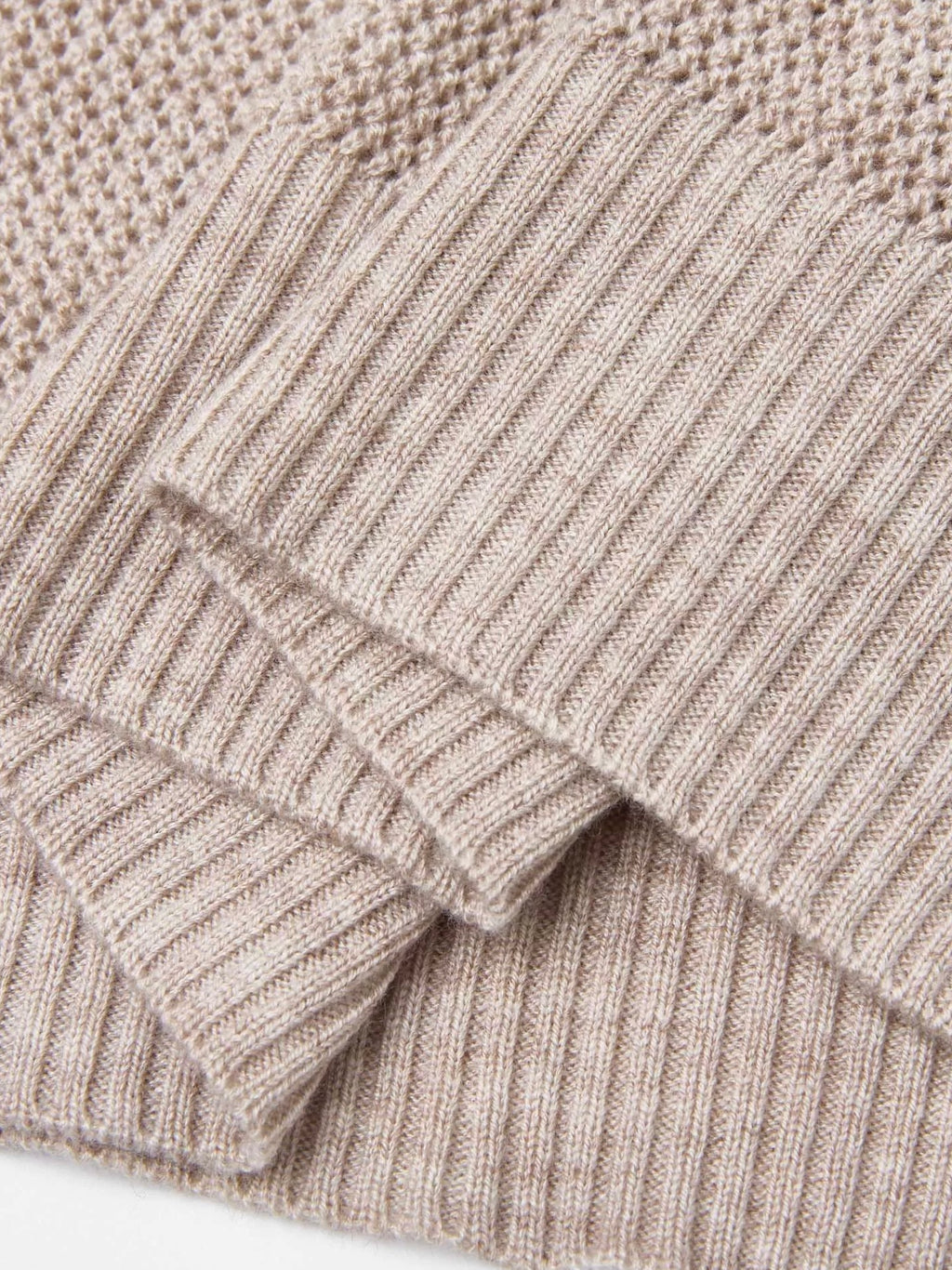 Hollow-Out Faux Two-Piece Knit Polo Shirt