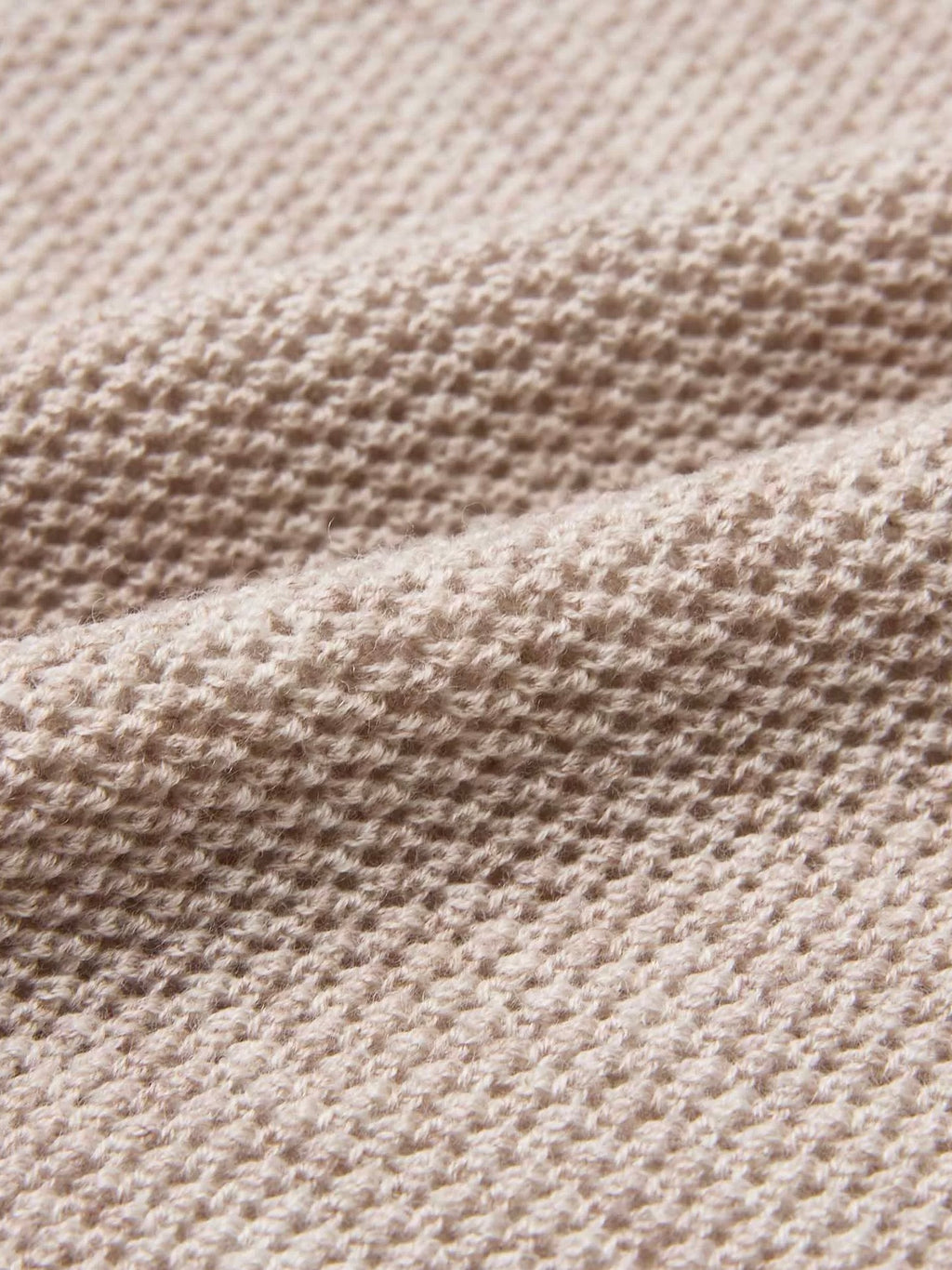 Hollow-Out Faux Two-Piece Knit Polo Shirt