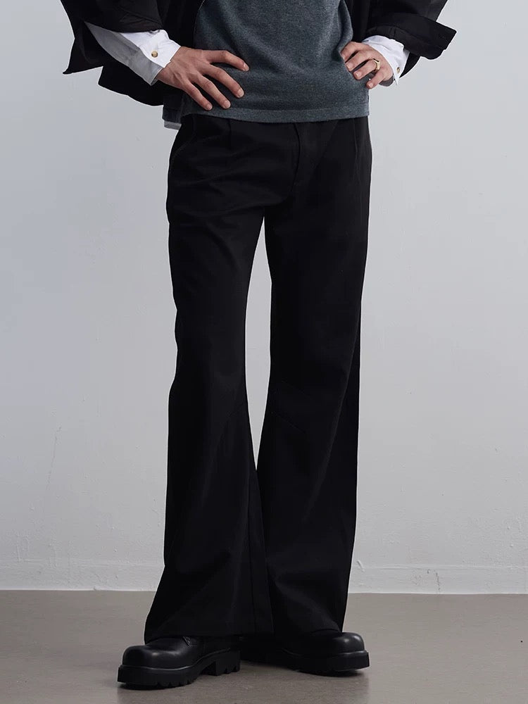 Handmade Wide Leg Flare Suit Pants