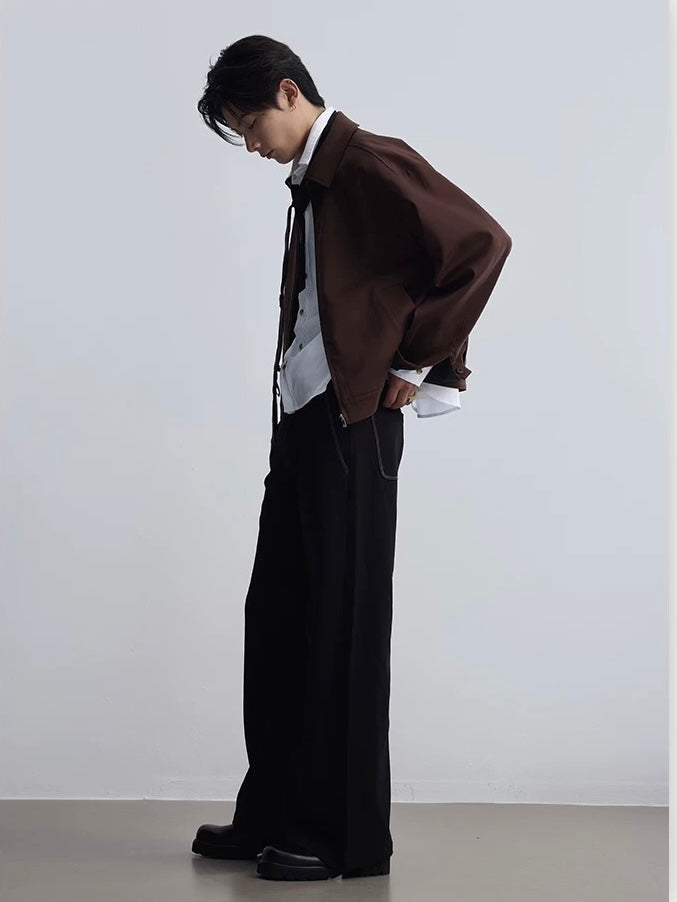 Handmade Wide Leg Flare Suit Pants