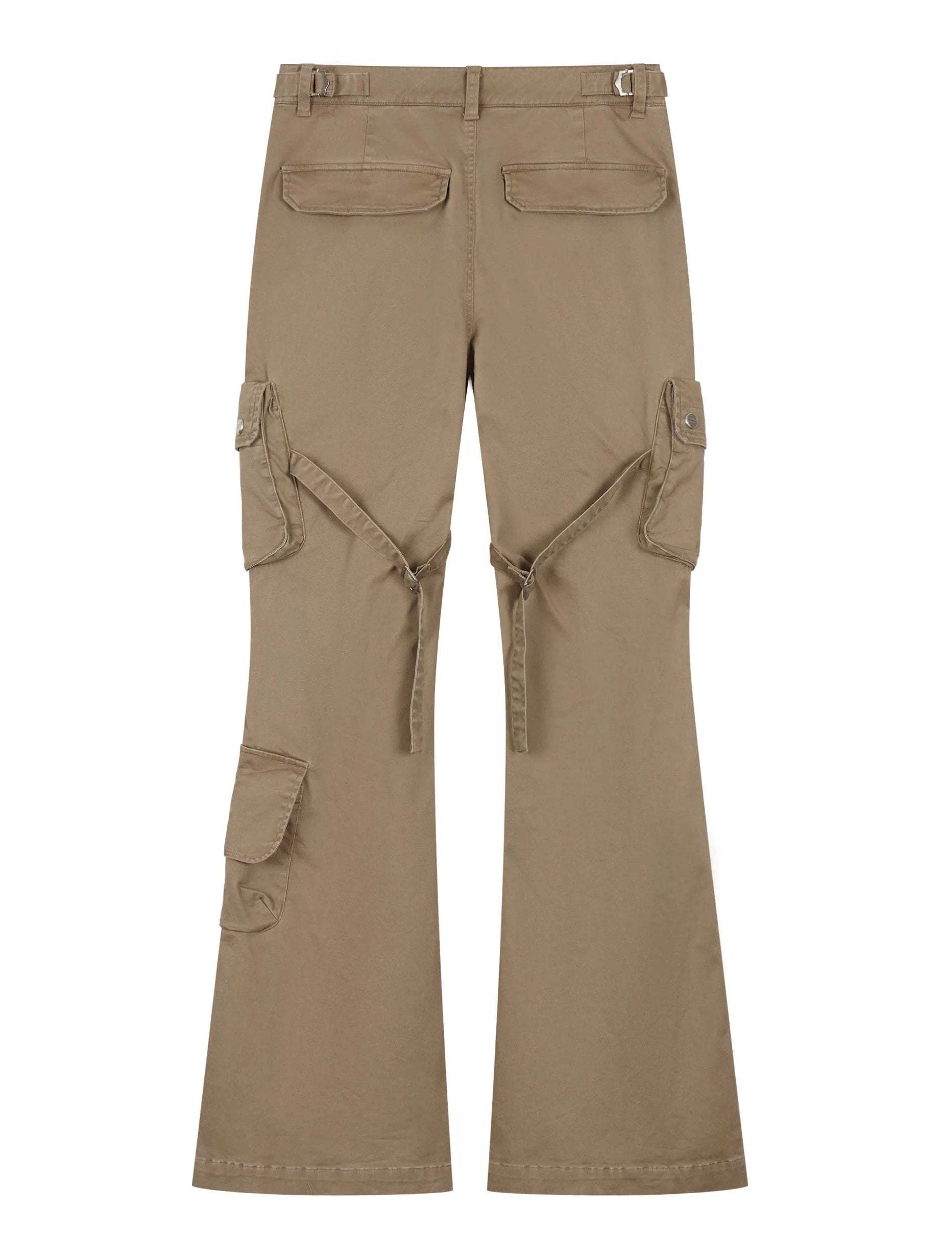Multi-Pocket Washed Vintage Loose Wide-Leg Cargo Baggy Pants