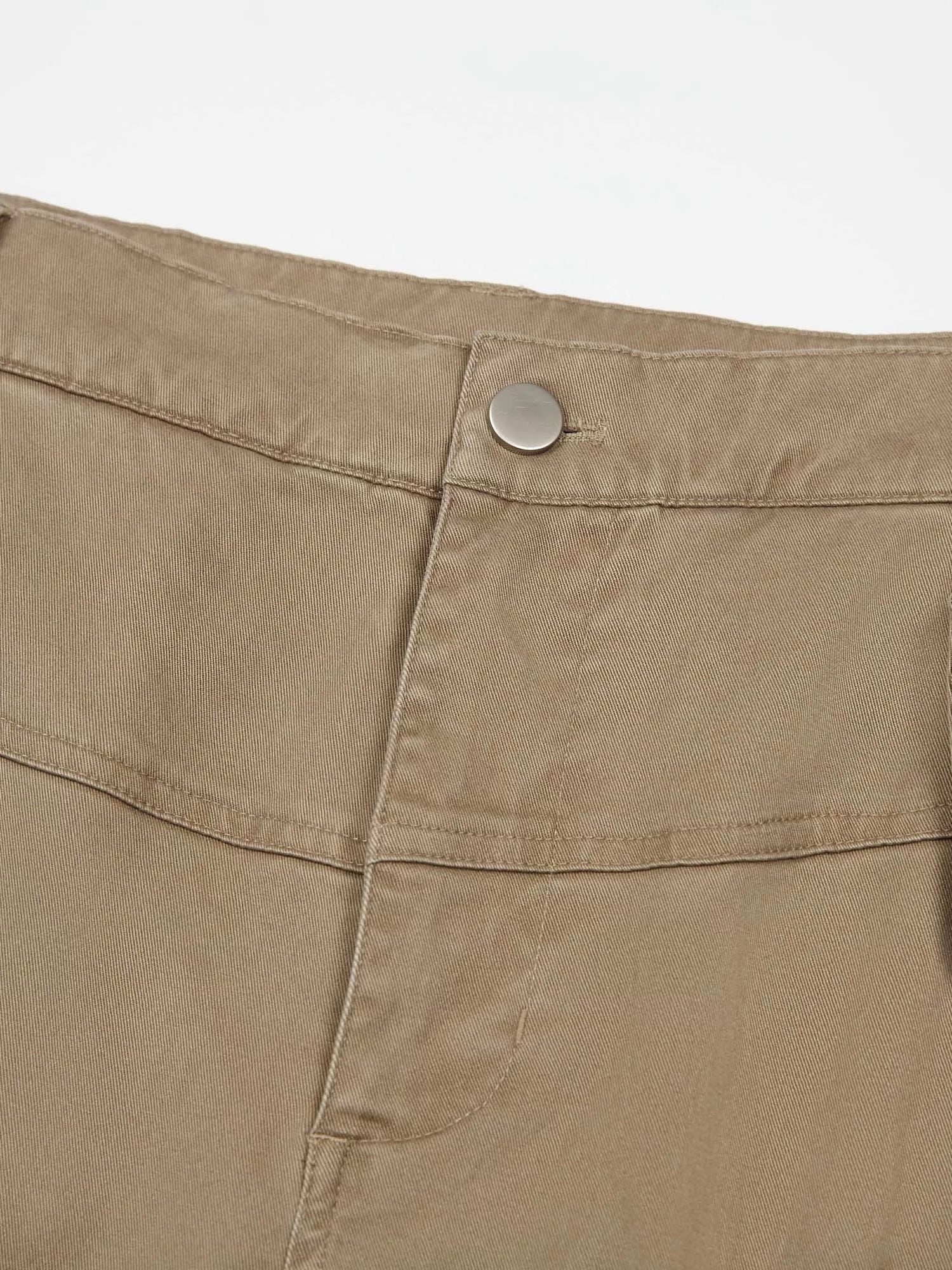 Multi-Pocket Washed Vintage Loose Wide-Leg Cargo Baggy Pants
