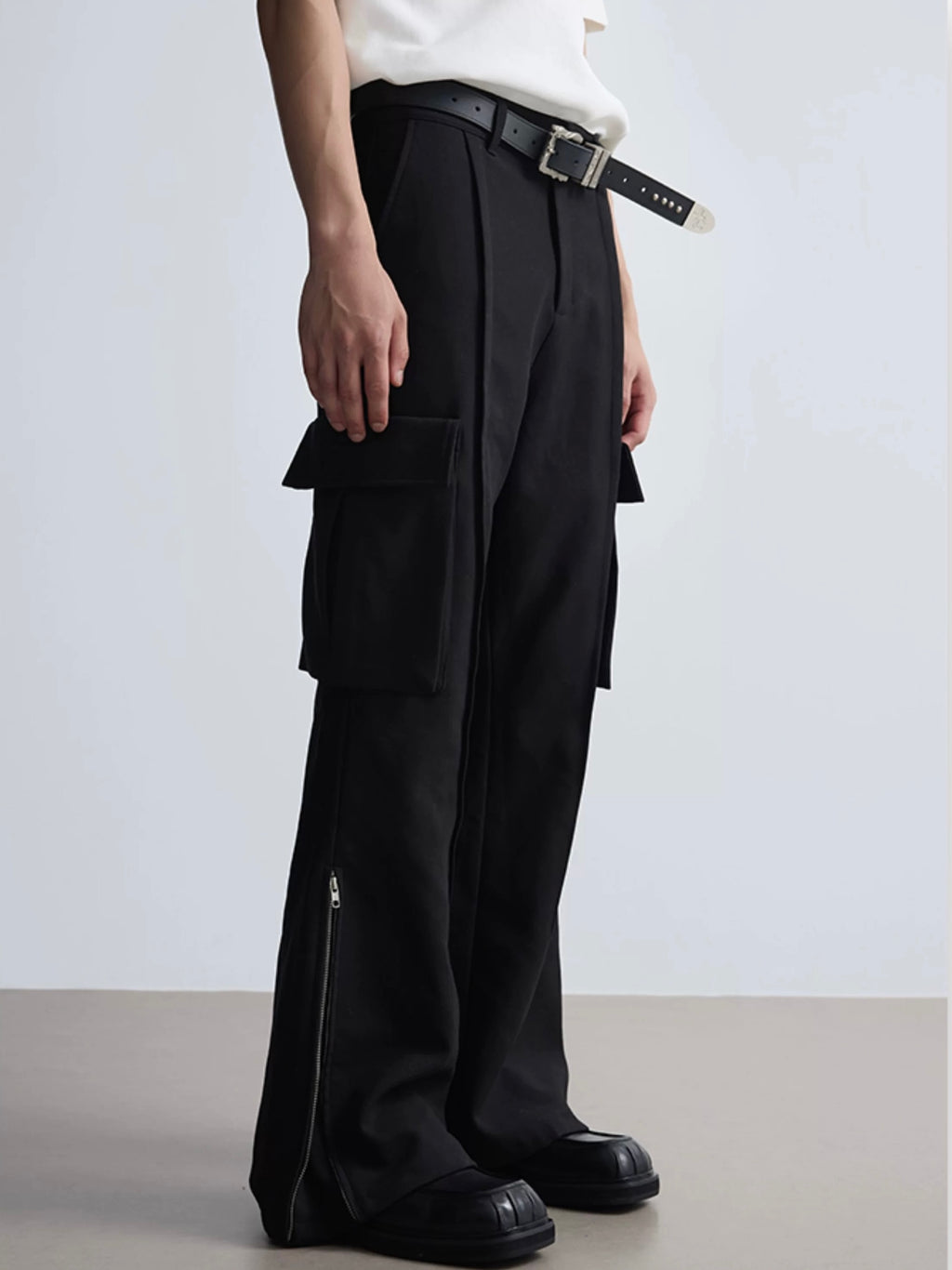 Wool Blend Workwear Suit Pants