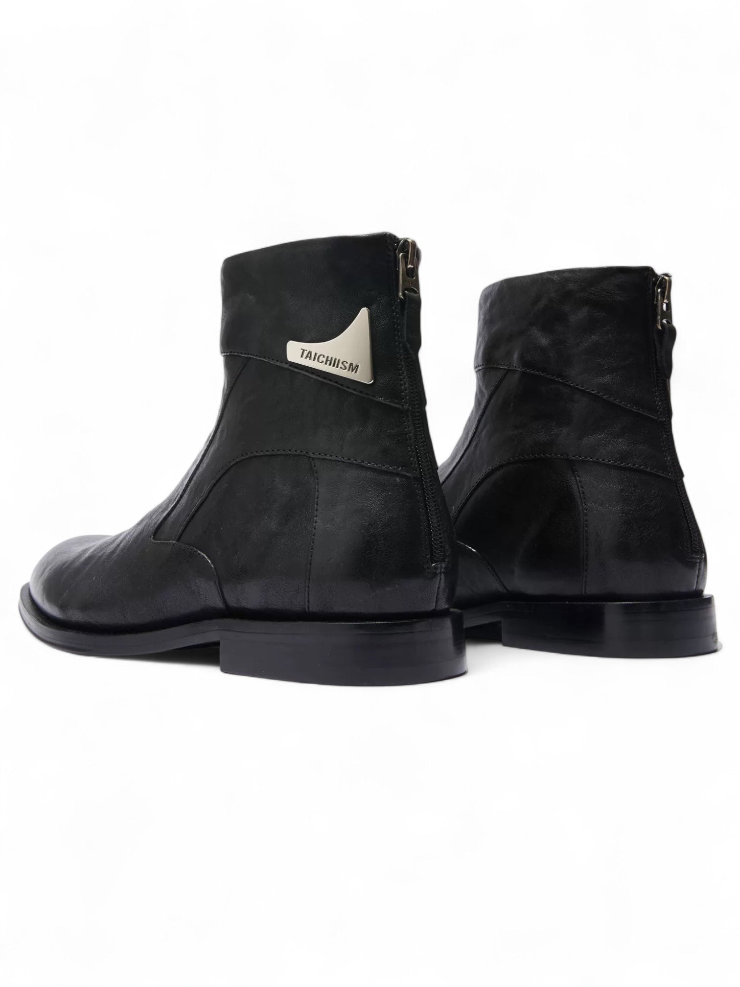 "Slanted Cut" Retro Intellectual Chelsea Boots