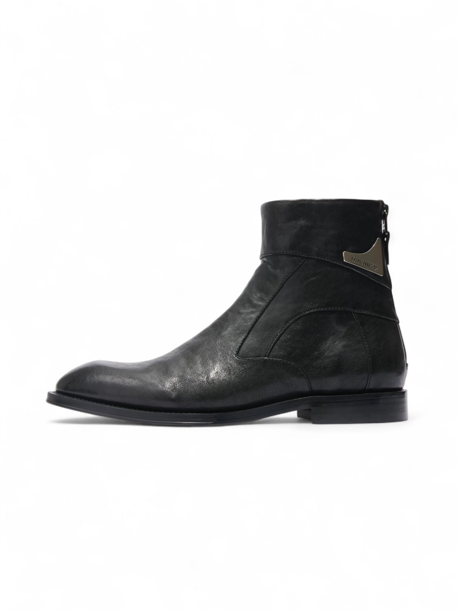 "Slanted Cut" Retro Intellectual Chelsea Boots