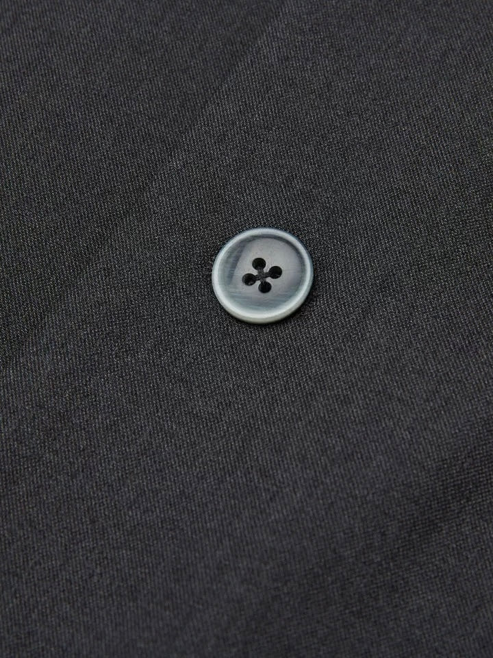 "Dual-Collar Ribbon" Wool-Blend Deconstructed Suit Jacket
