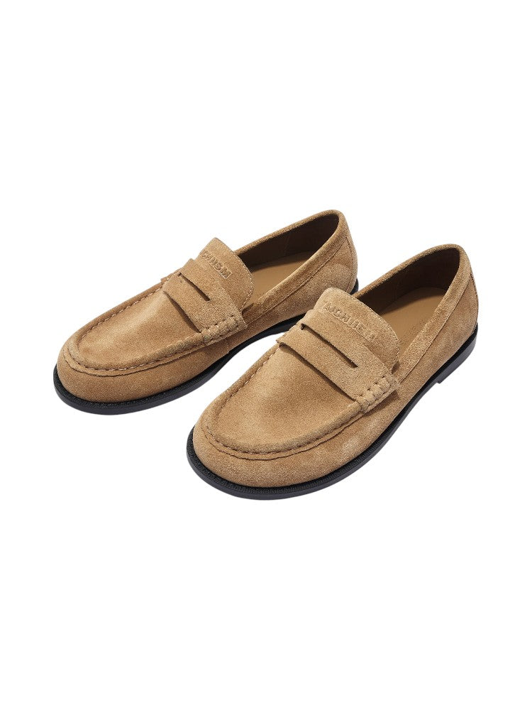 Suede Thin-Sole Loafers