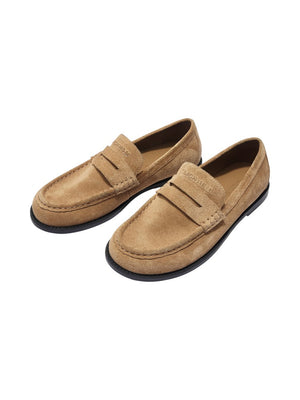 Suede Thin-Sole Loafers