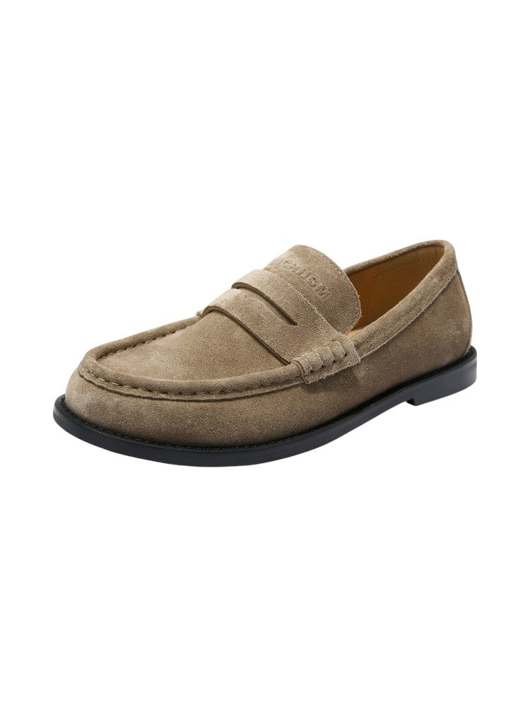 Suede Thin-Sole Loafers