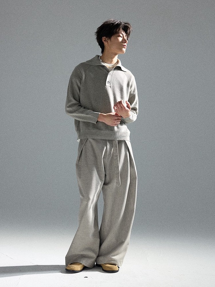 Three-Form Wool Sweater