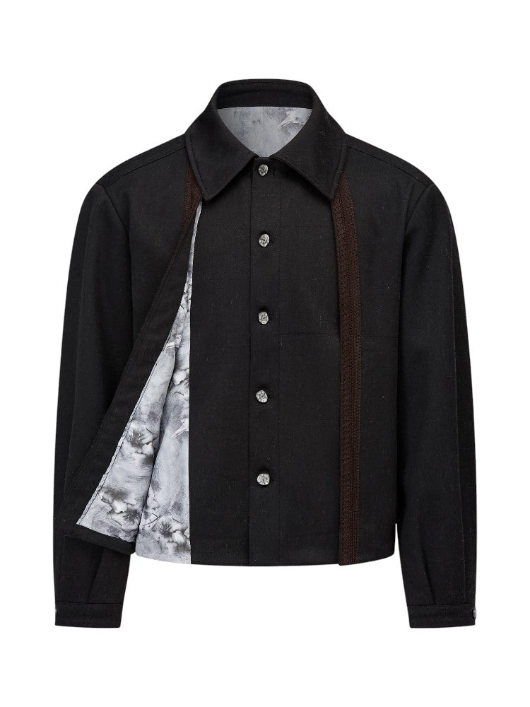 Court Floral Linen Blend Jacket