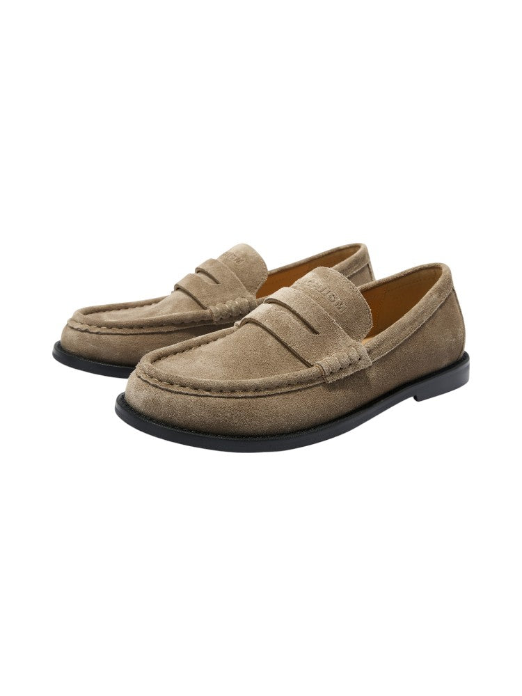 Suede Thin-Sole Loafers