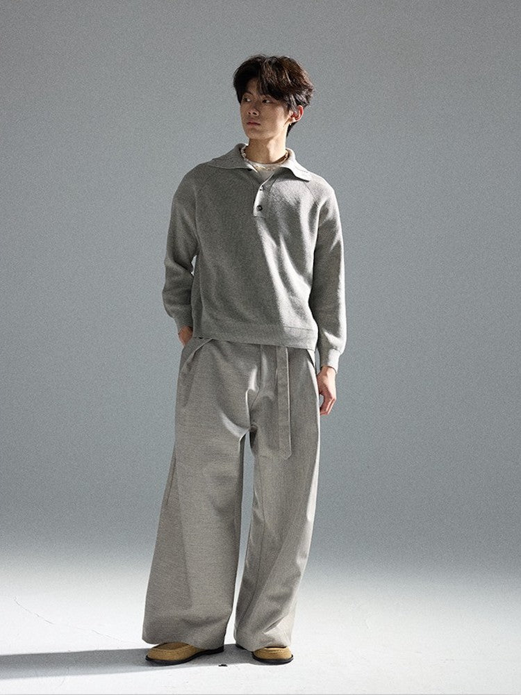 Three-Form Wool Sweater