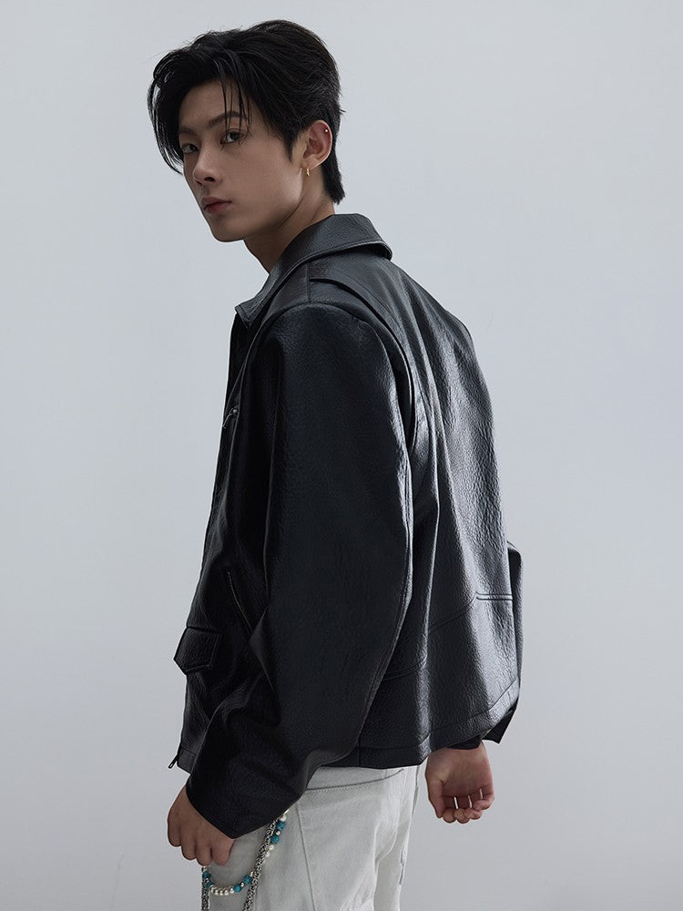 Motorcycle Rider Leather Jacket