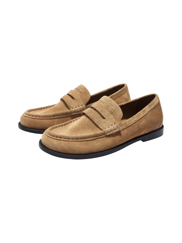 Suede Thin-Sole Loafers