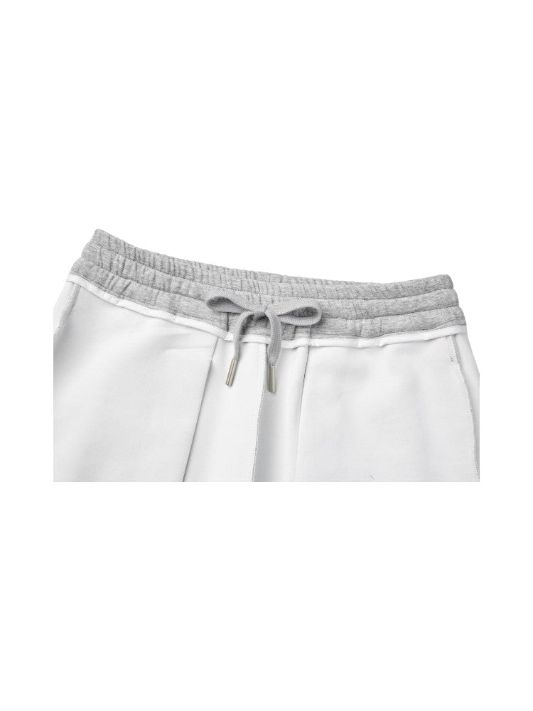 Soft Glutinous Casual Baggy Pleated Elastic Cleanfit Sweatpants